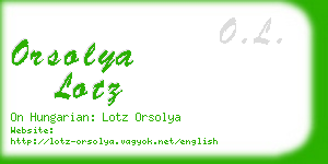 orsolya lotz business card